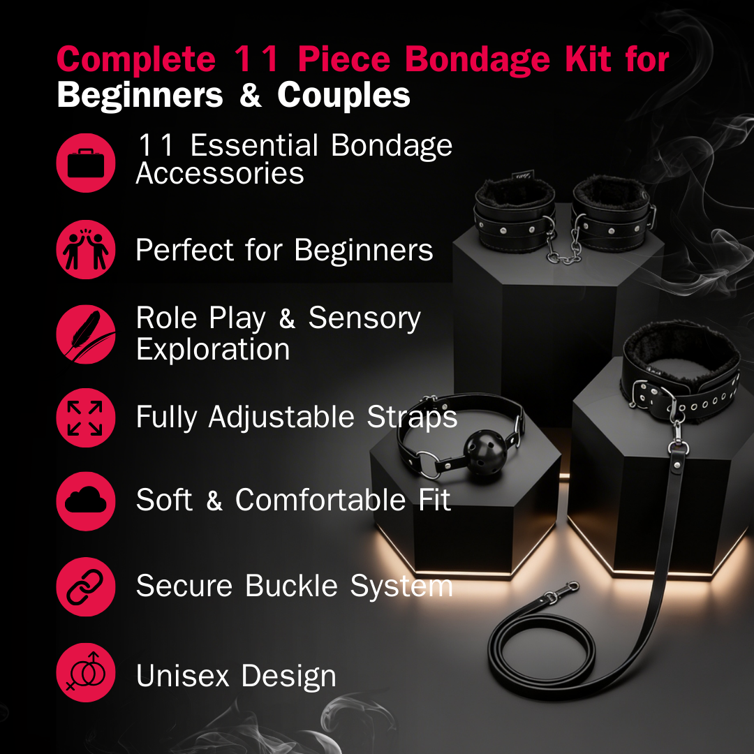 11 Pcs BDSM Leather Sex Products Kit