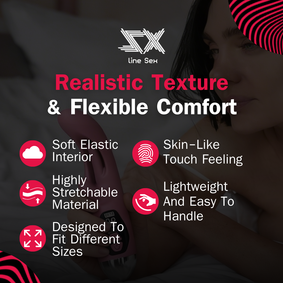 LCD Vibe with Licking Tongue