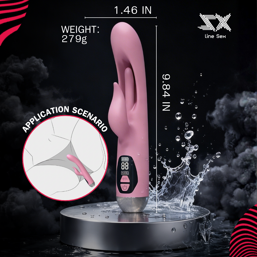 LCD Vibe with Licking Tongue