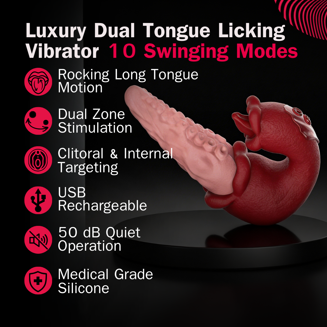 Luxury Dual Tongue Licking Vibrator